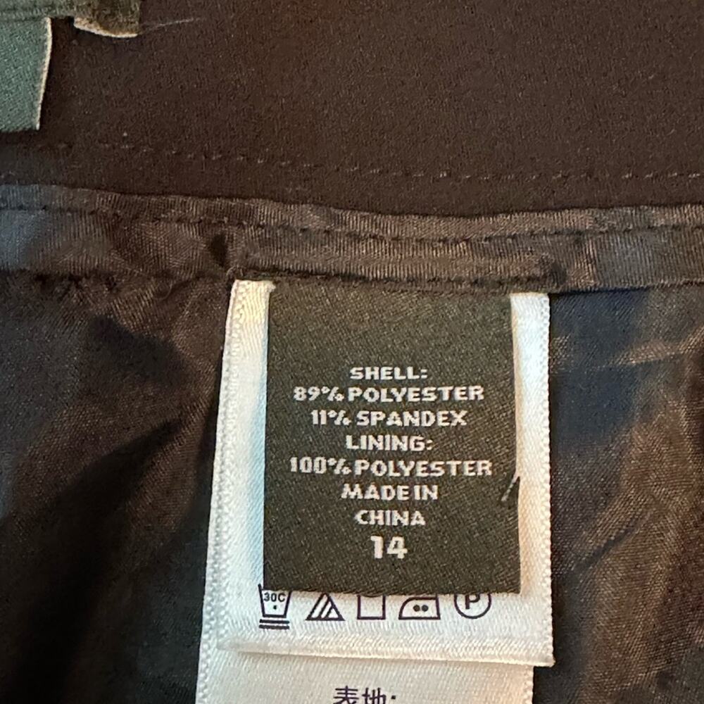 Eddie Bauer Blakely Fit Black Wide-Leg Trousers Size 14 EUC - Picture 14 of 15